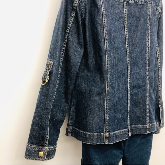 HP! Jones New York Denim Trucker Jacket - Picture 6 of 16